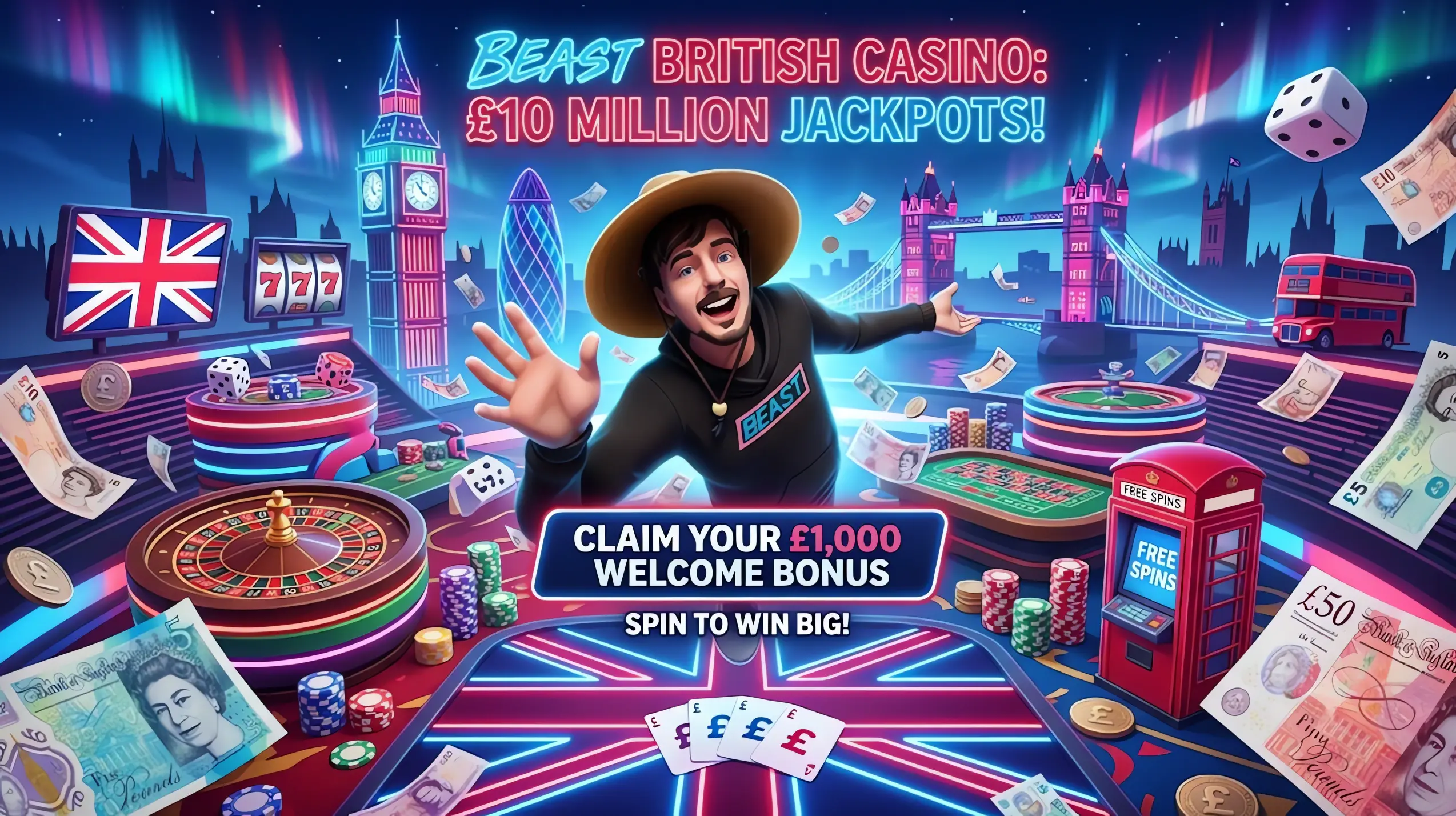 Download Mr beast online casino app for UK.